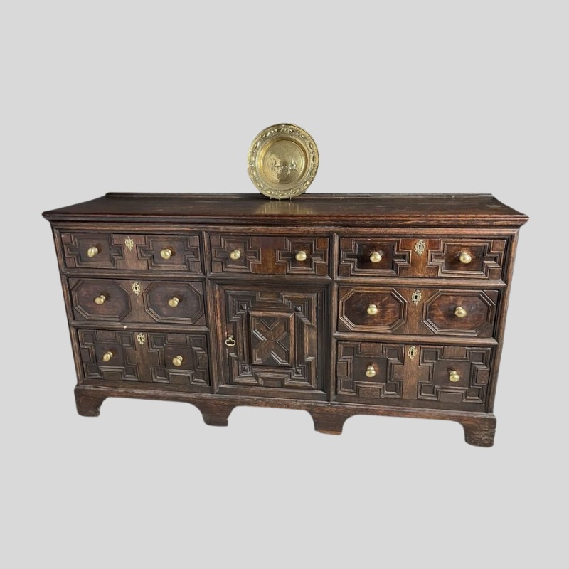 oak english dresser base mid to late 17th century